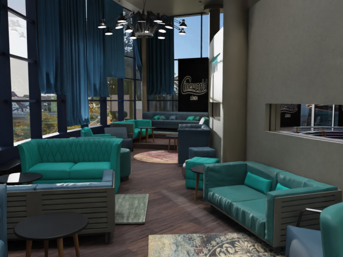 Cineworld Lünen: Umbau Foyer und Relaxzone